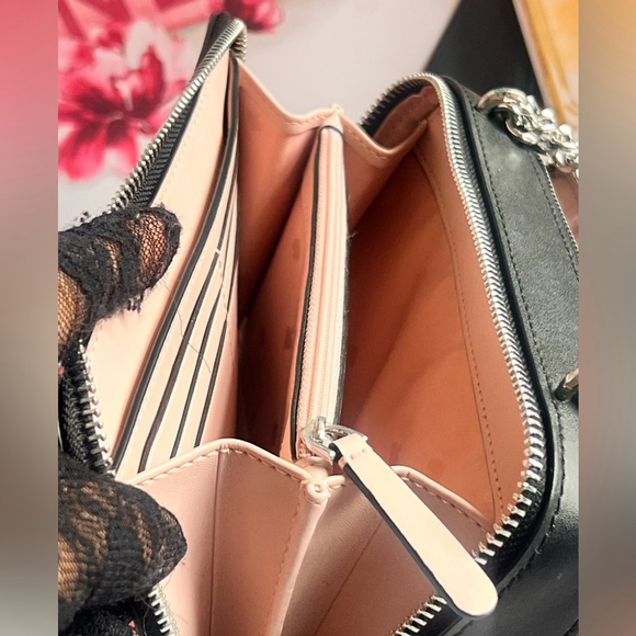 Kate spade collectible frosty double zip adjustable silver chain crossbody bag - Picture 10 of 14